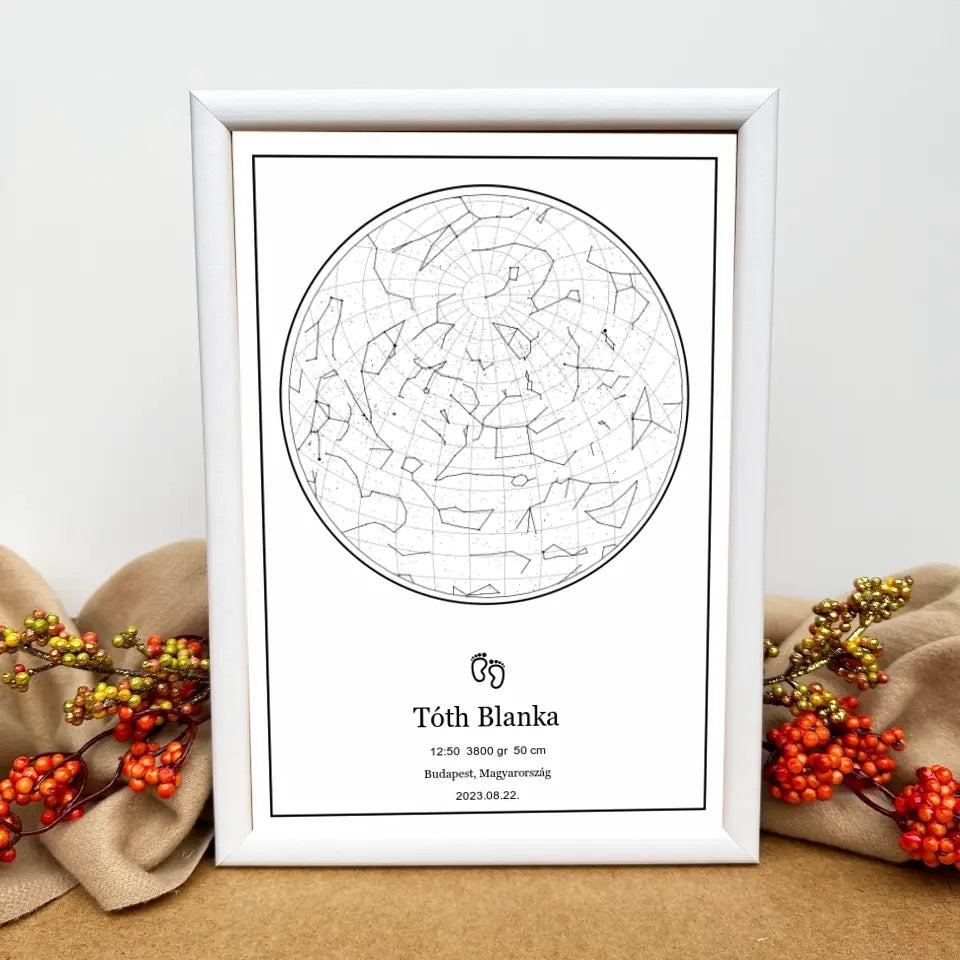 Babaköszöntő ajándék csillagkép