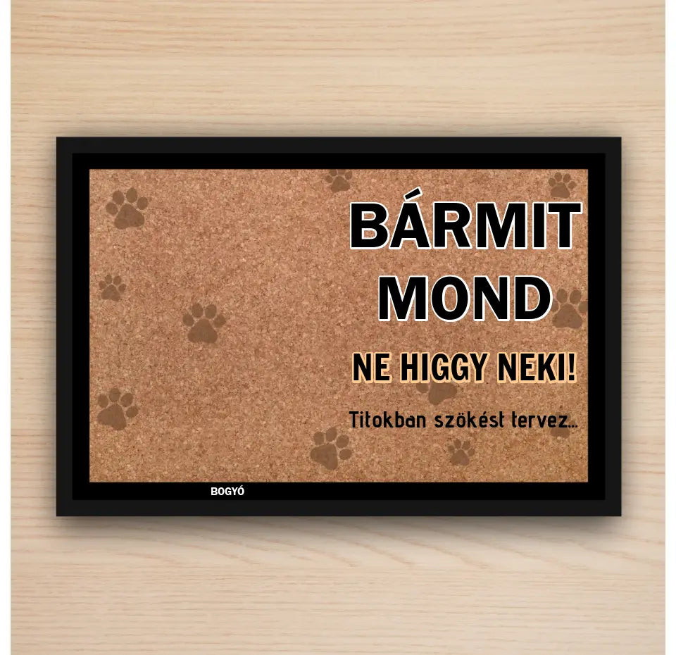 Humoros kiskedvences lábtörlő