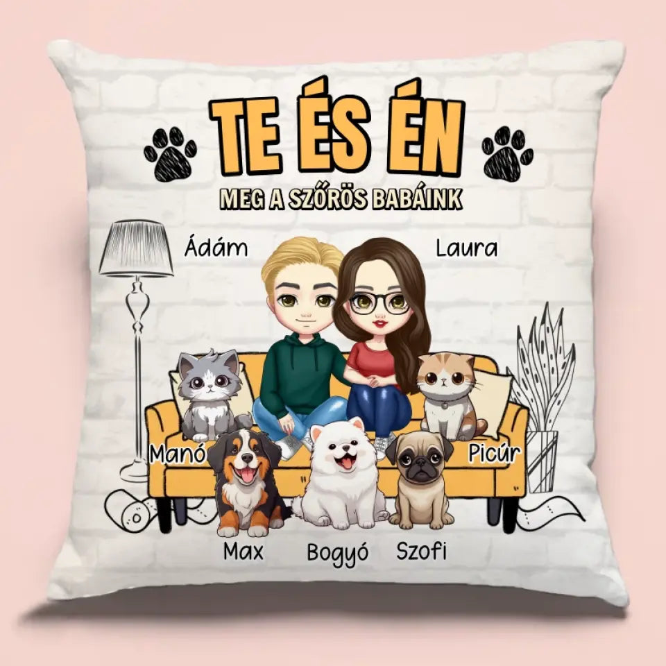 Te és én - kisállatos párna pároknak