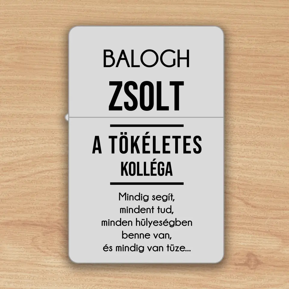 Vicces ajándék kollégának – Zippo öngyújtó