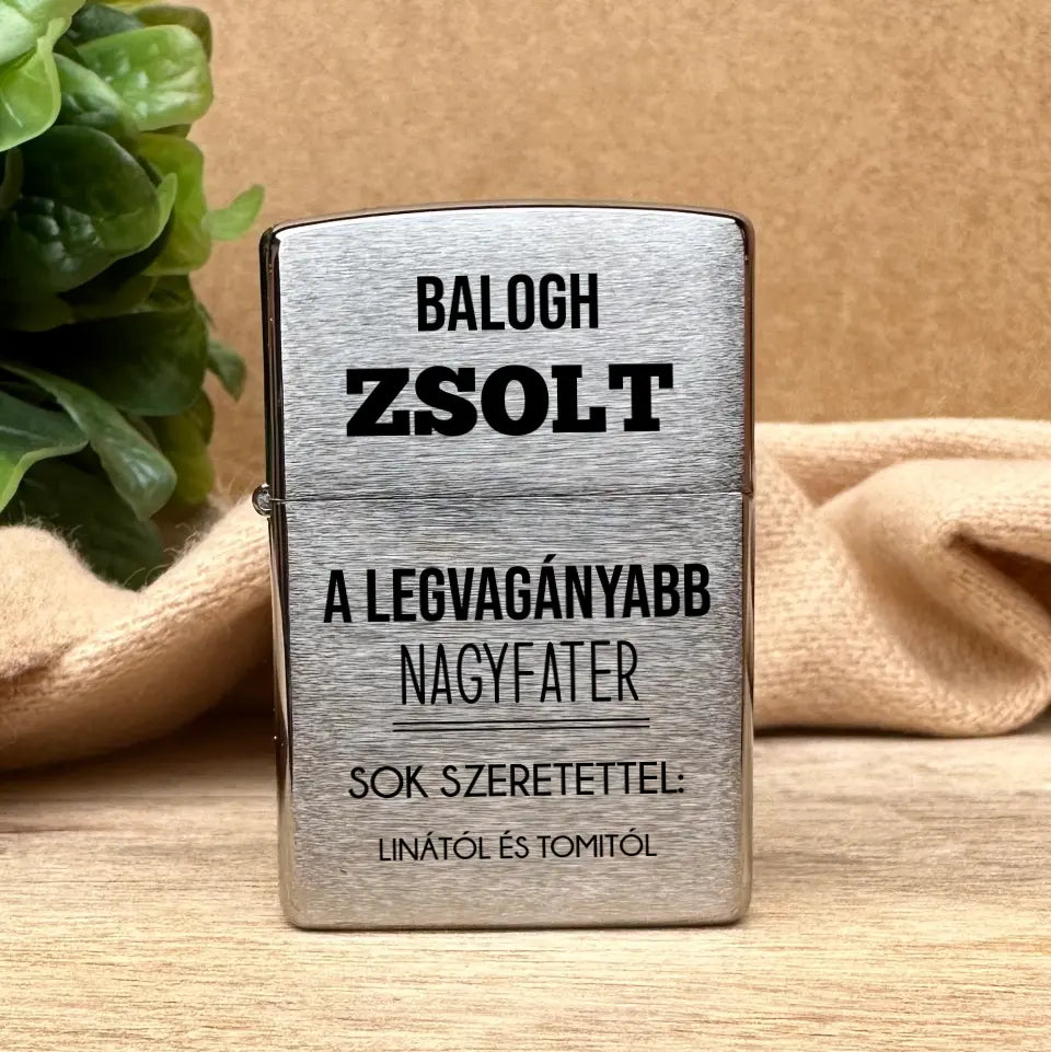 Nagypapás ajándék - Zippo öngyújtó