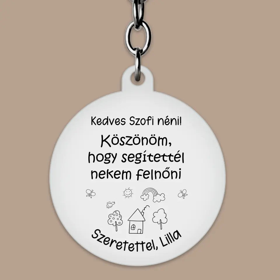 Gravírozott ajándék óvónéniknek, ballagási ajándék