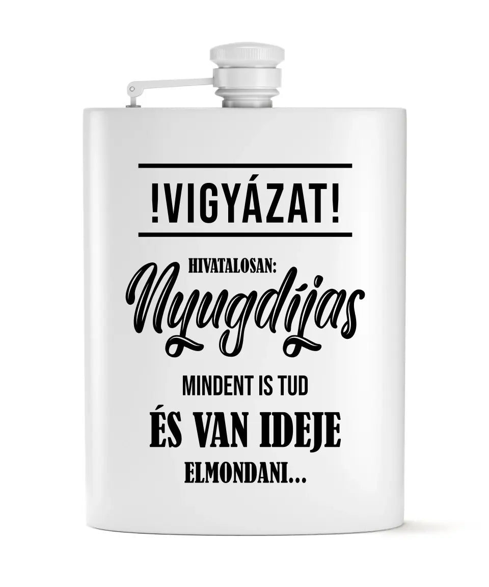 Humoros flaska szett nyugdíjasoknak