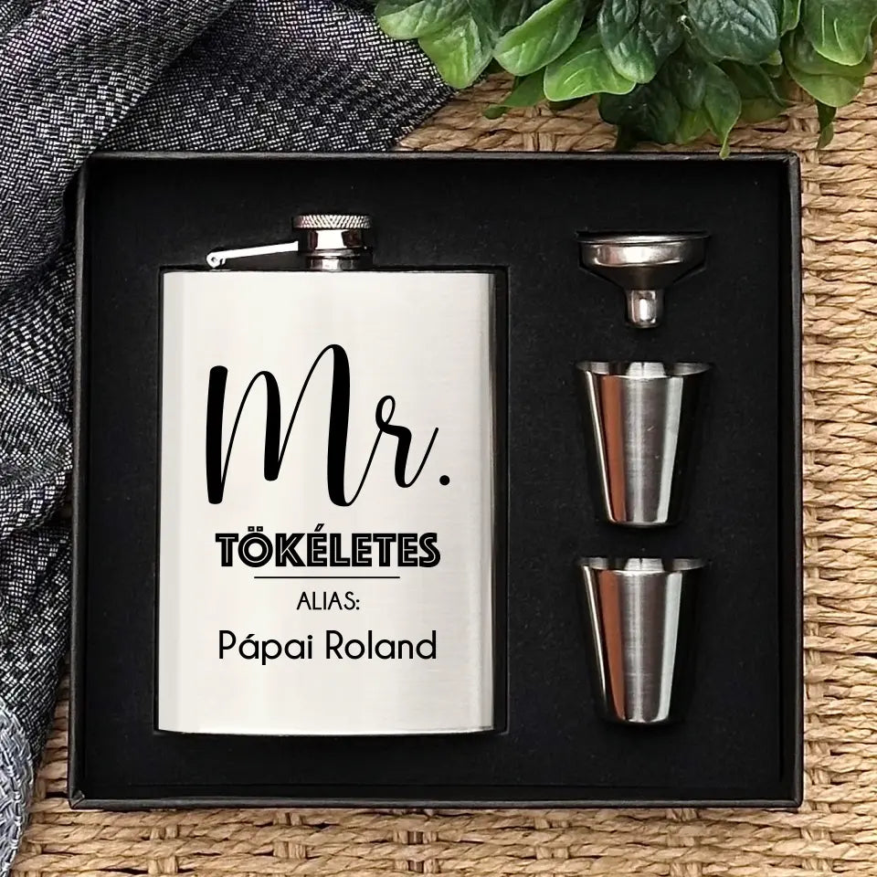 Vicces ajándék férfiaknak - gravírozott flaska