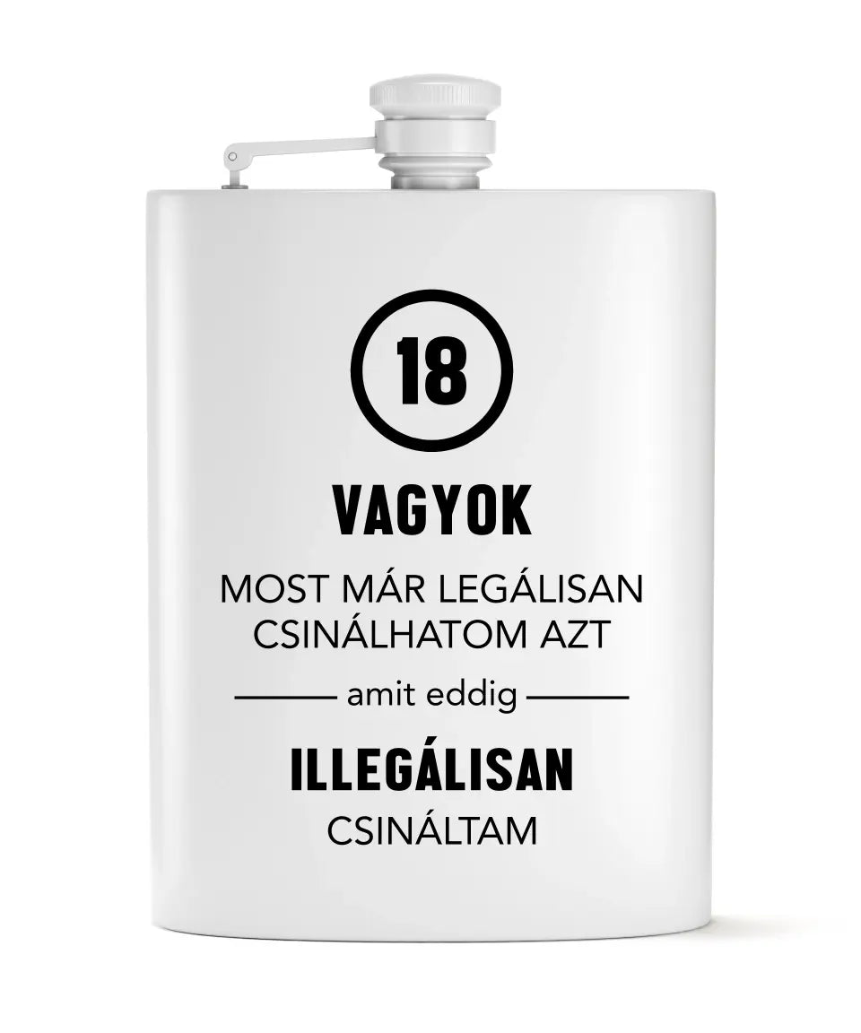 Humoros flaska szett 18. születésnapra