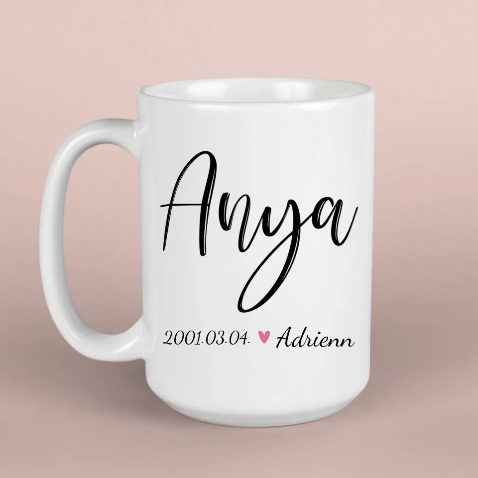 Anya vagyok - kerámia bögre egyedi ajándék