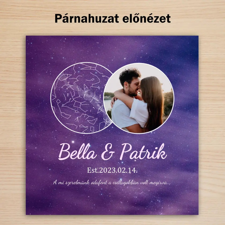 Romantikus párna évfordulóra