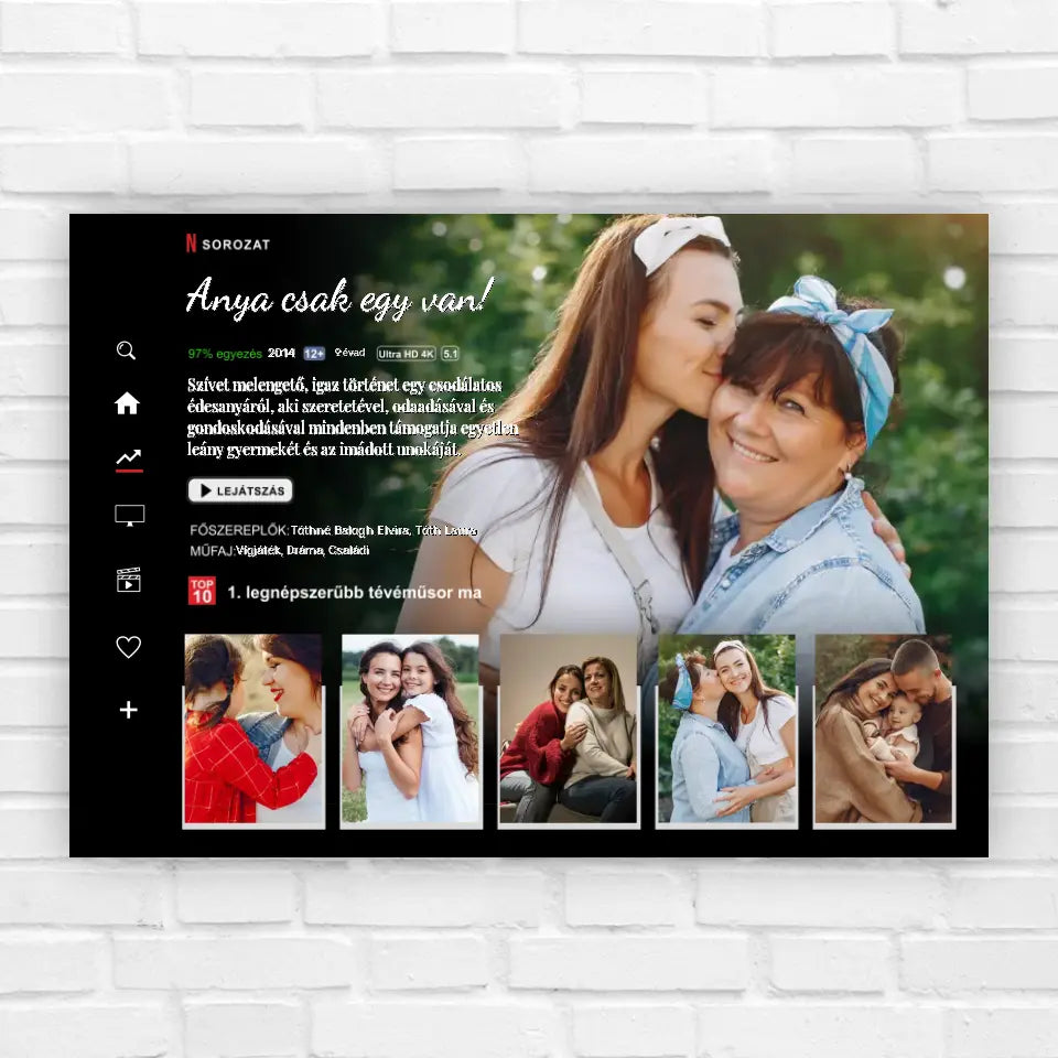 Sorozatos ajándék kép anyának, anyák napi meglepetés