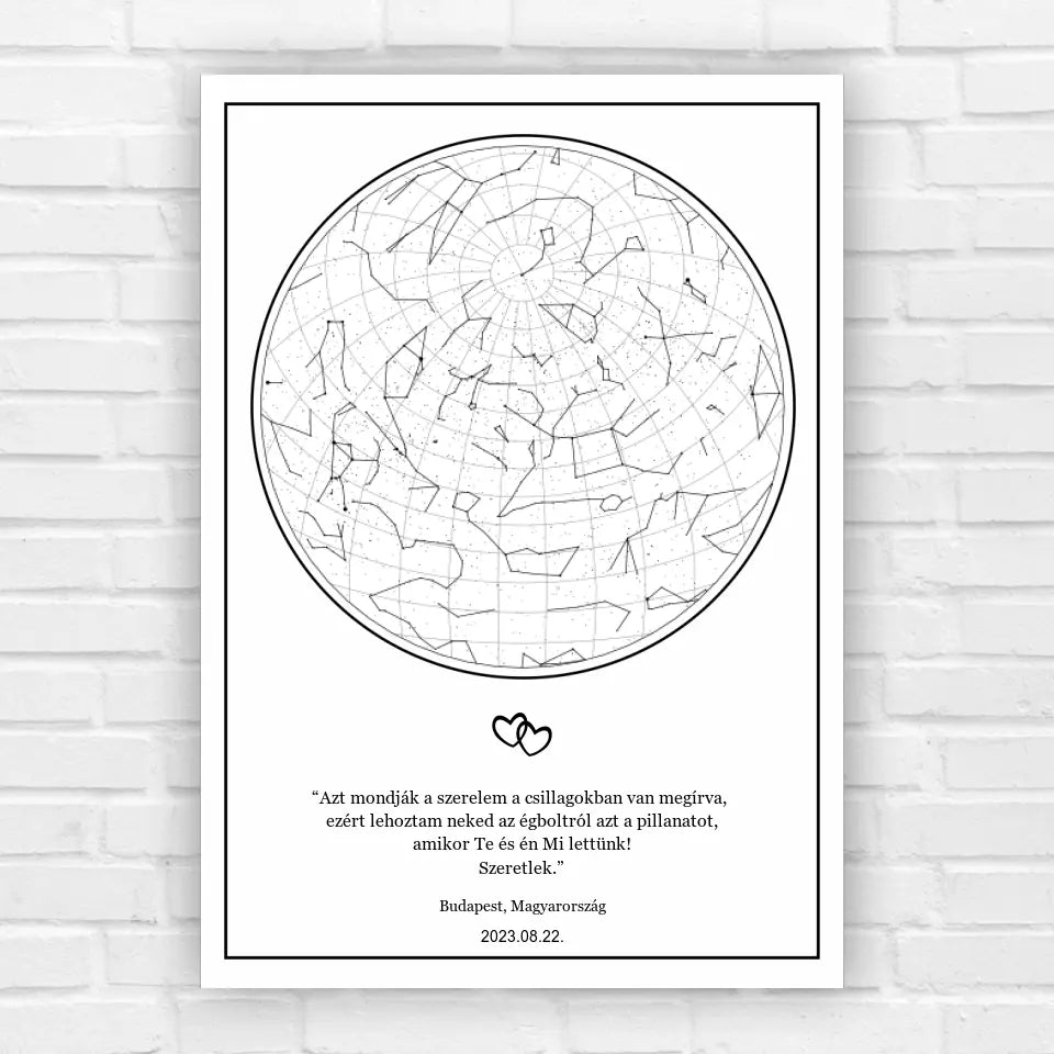 Szerelmes csillagtérkép