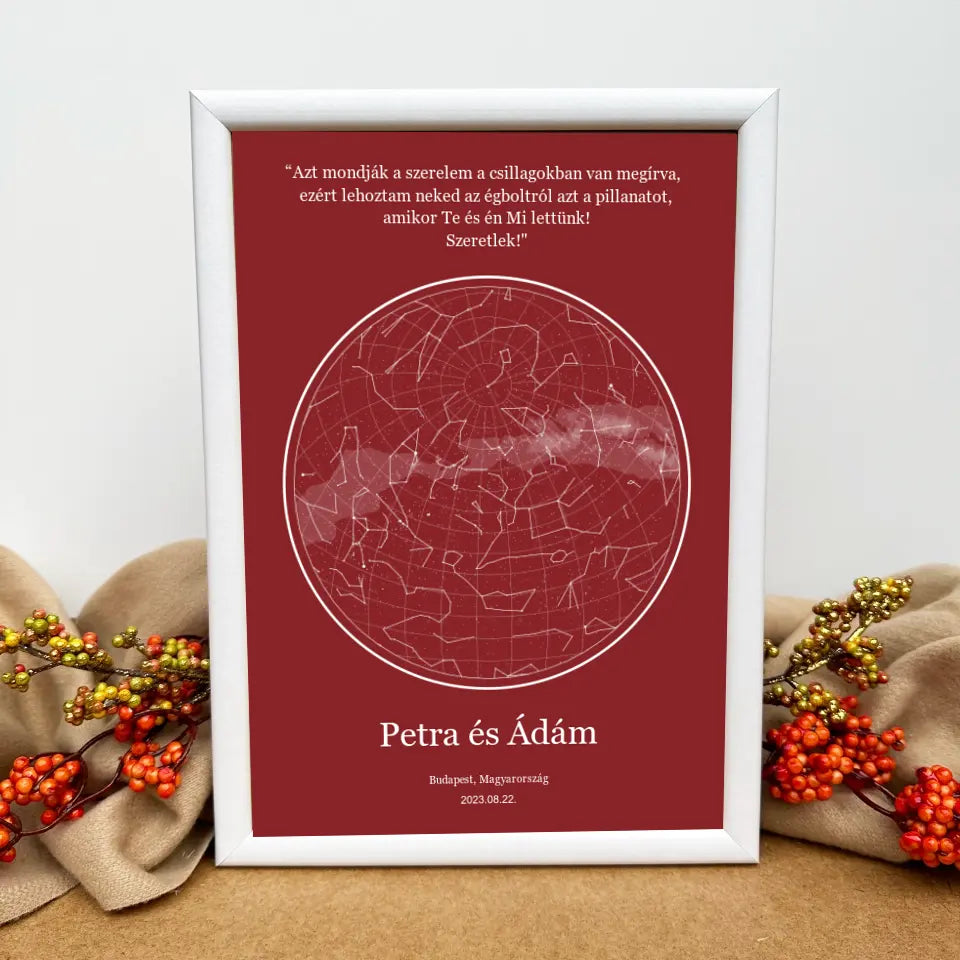 Csillagtenger- romantikus csillagkép ajándék pároknak