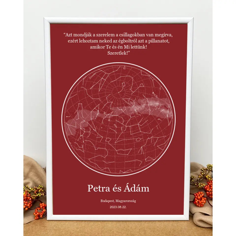Csillagtenger- romantikus csillagkép ajándék pároknak