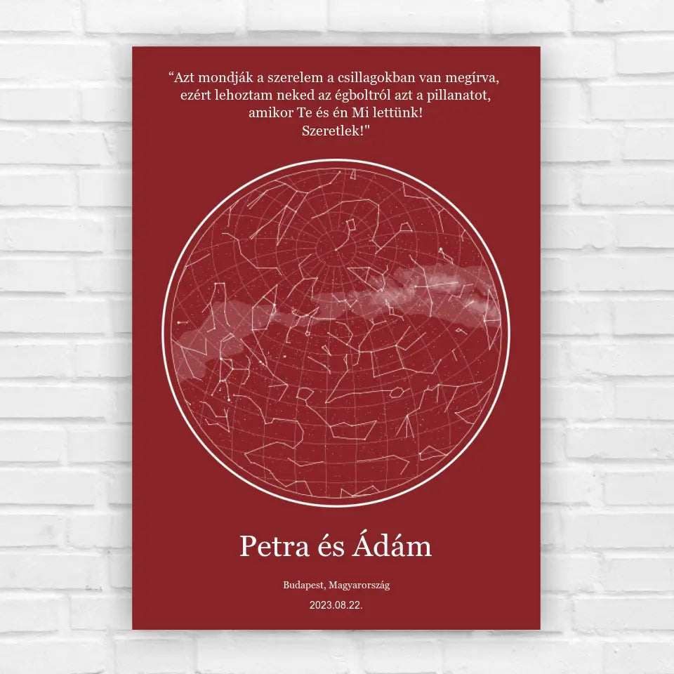 Csillagtenger- romantikus csillagkép ajándék pároknak