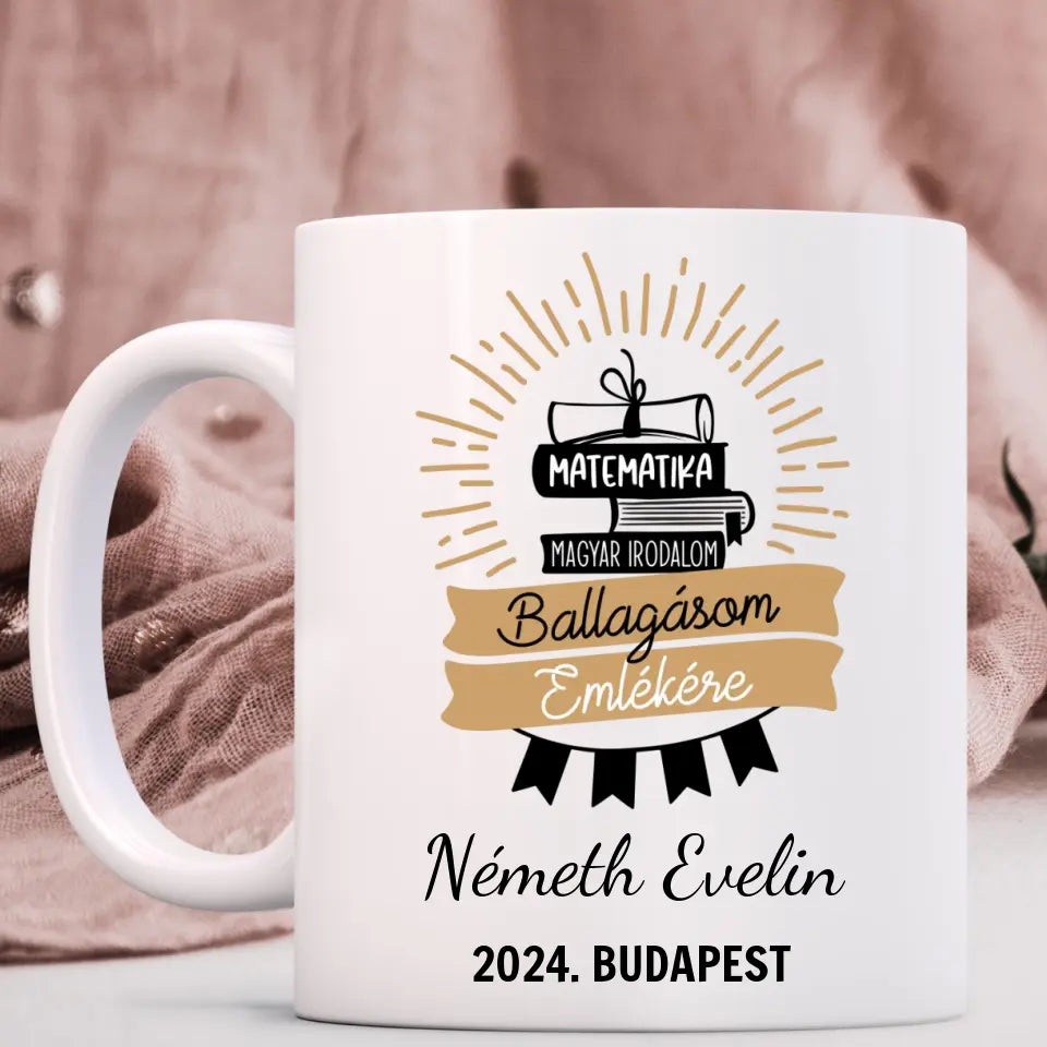 Egyedi ballagási ajándék - ballagási bögre