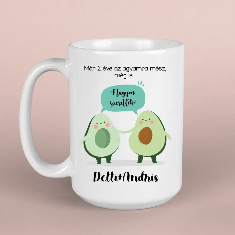 Avokádós bögre szerelmeseknek