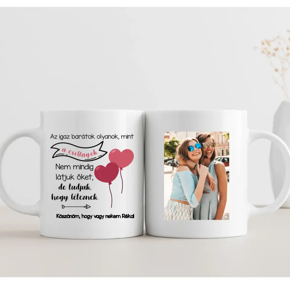 Barátnős bögre - saját fényképpel