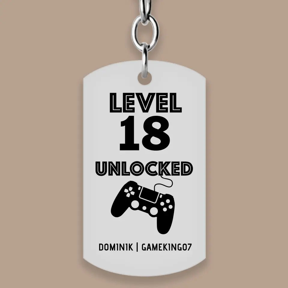 Egyedi, gamer kulcstartó