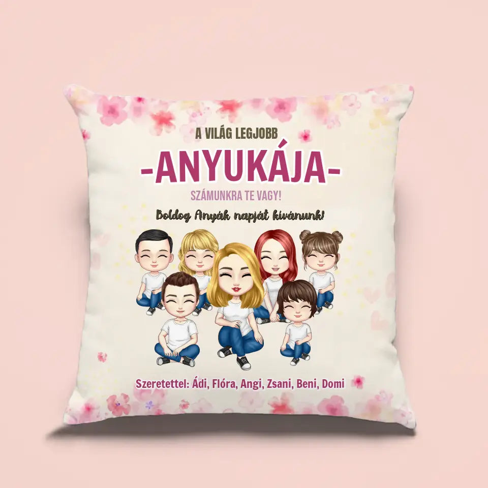 Gyerekes párna Anyááknak