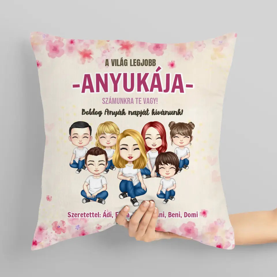 Személyre szabható Anyák napi párna