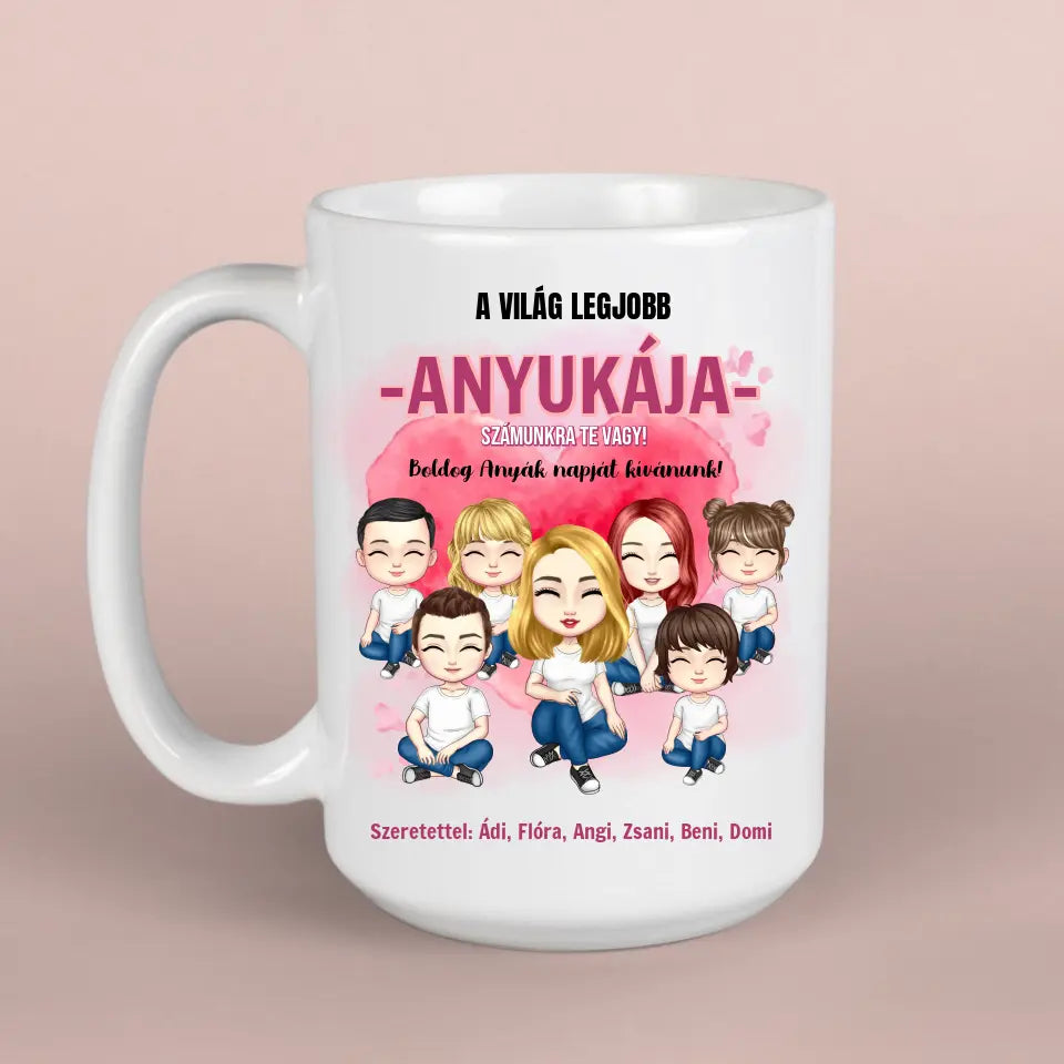 Gyerekes bögre Édesanyáknak