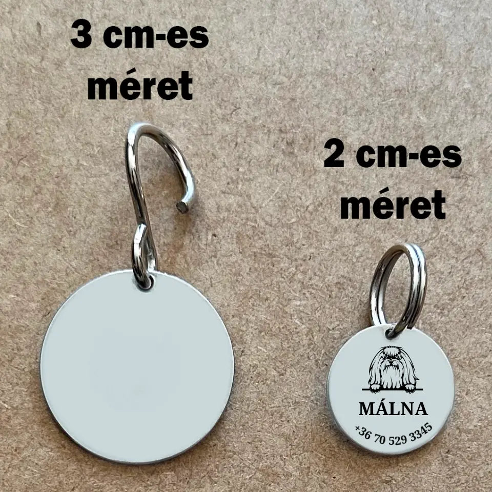 Máltai kutyabiléta, aranyos grafikával