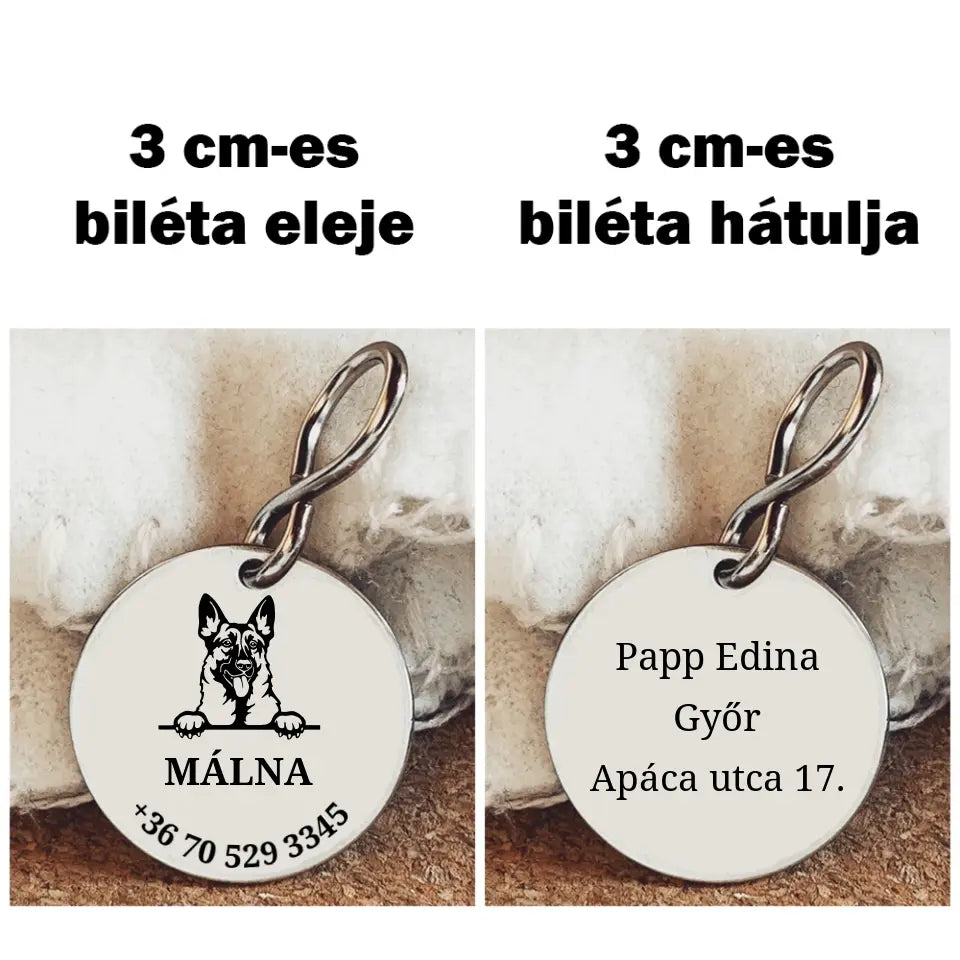 Biléta Német juhásznak 2 méretben