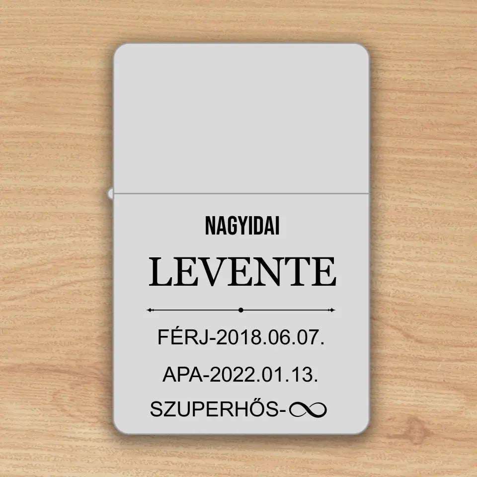 Zippo öngyújtó édesapáknak