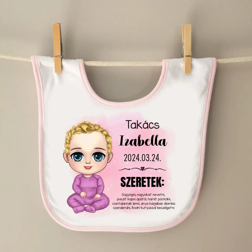 Személyre szabható babaelőke - kislányos verzió