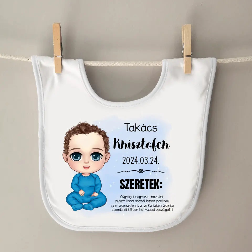 Személyre szabható babaelőke - kisfiús verzió