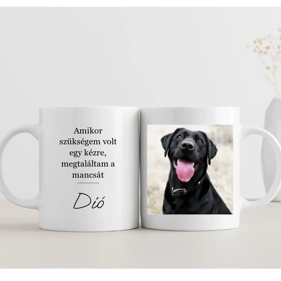 2 oldalas kutyás bögre