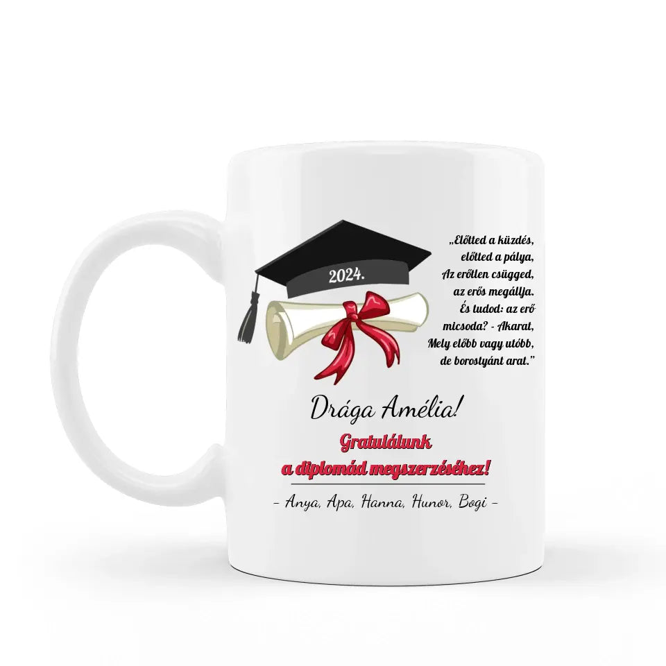 Egyedi diploma ajándék lányoknak