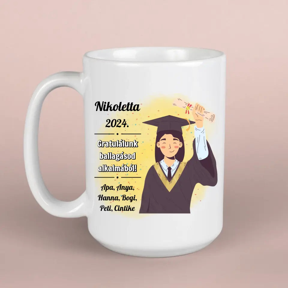 Lányoknak szánt ballagási bögre