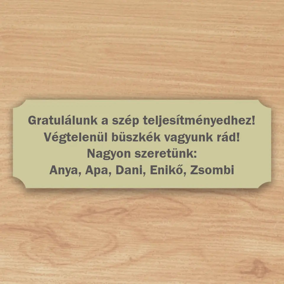 Oscar szobor gravírozással, egyedi ajéndék