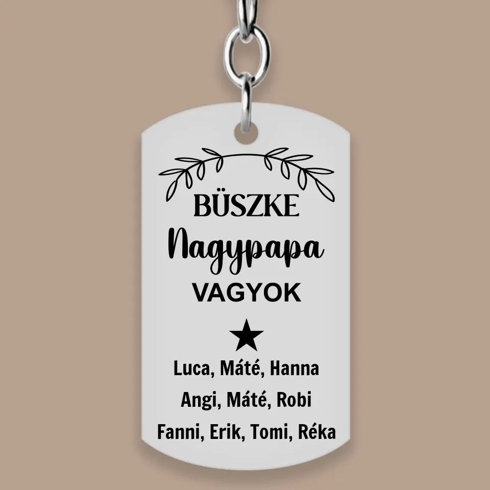 Kulcstartó büszke nagypapáknak