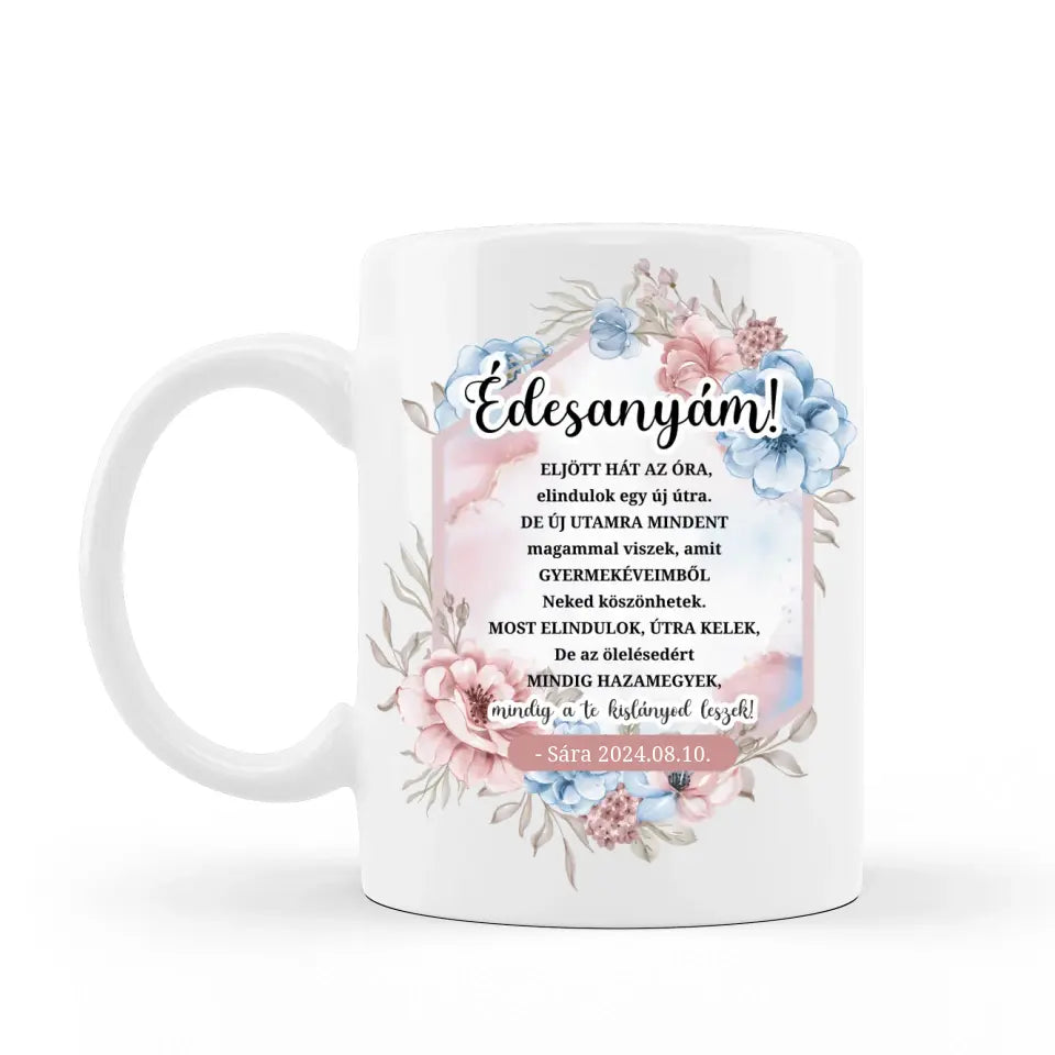Szülőköszöntő esküvői ajándék édesanyáknak
