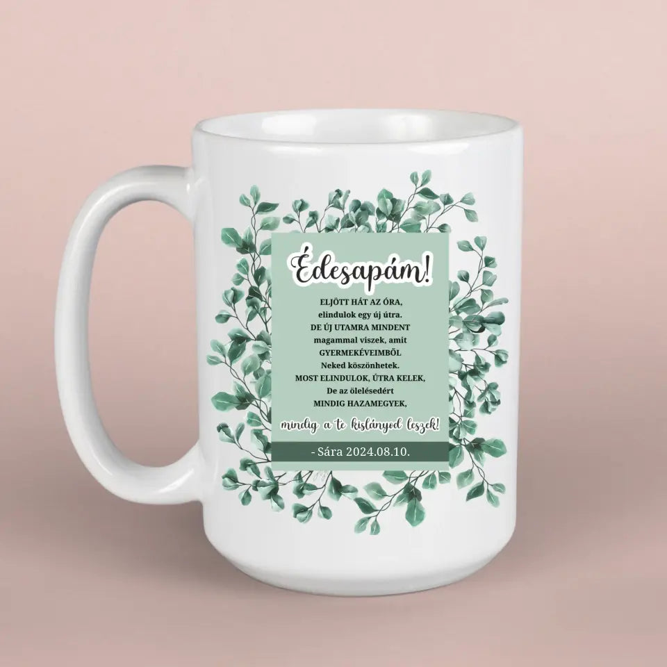 Szülőköszöntő ajándék apáknak esküvőre