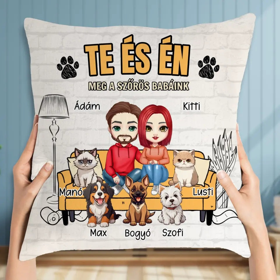 Te és én - kisállatos párna pároknak