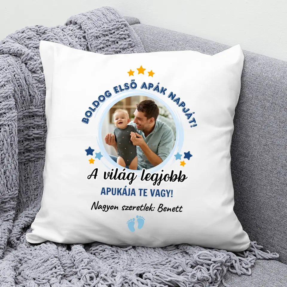 fényképes párna apának