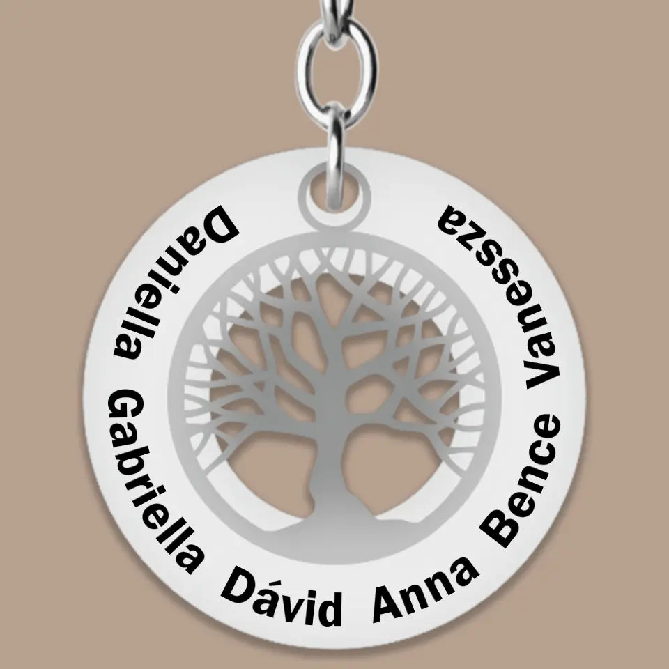 családi kulcstartó életával