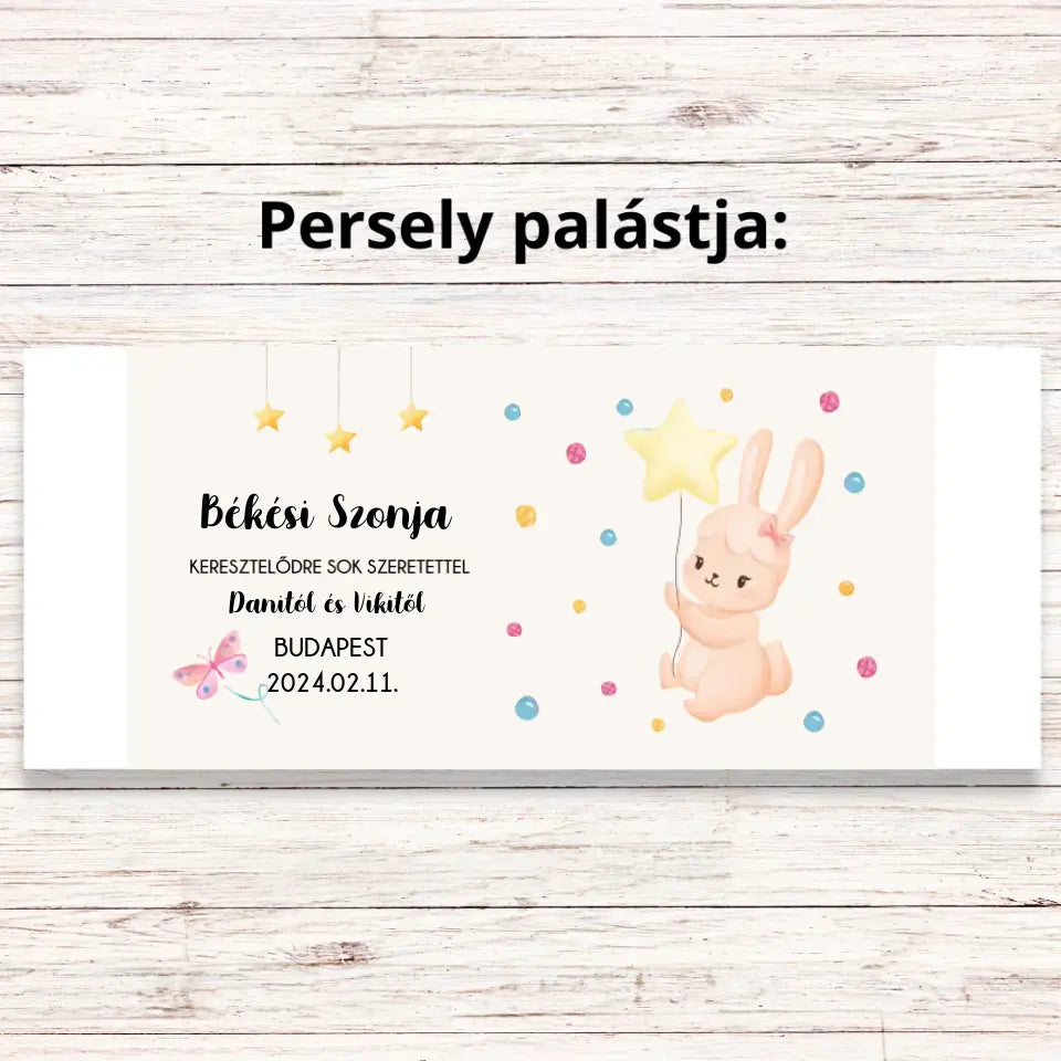 Persely keresztelőre kislánynak