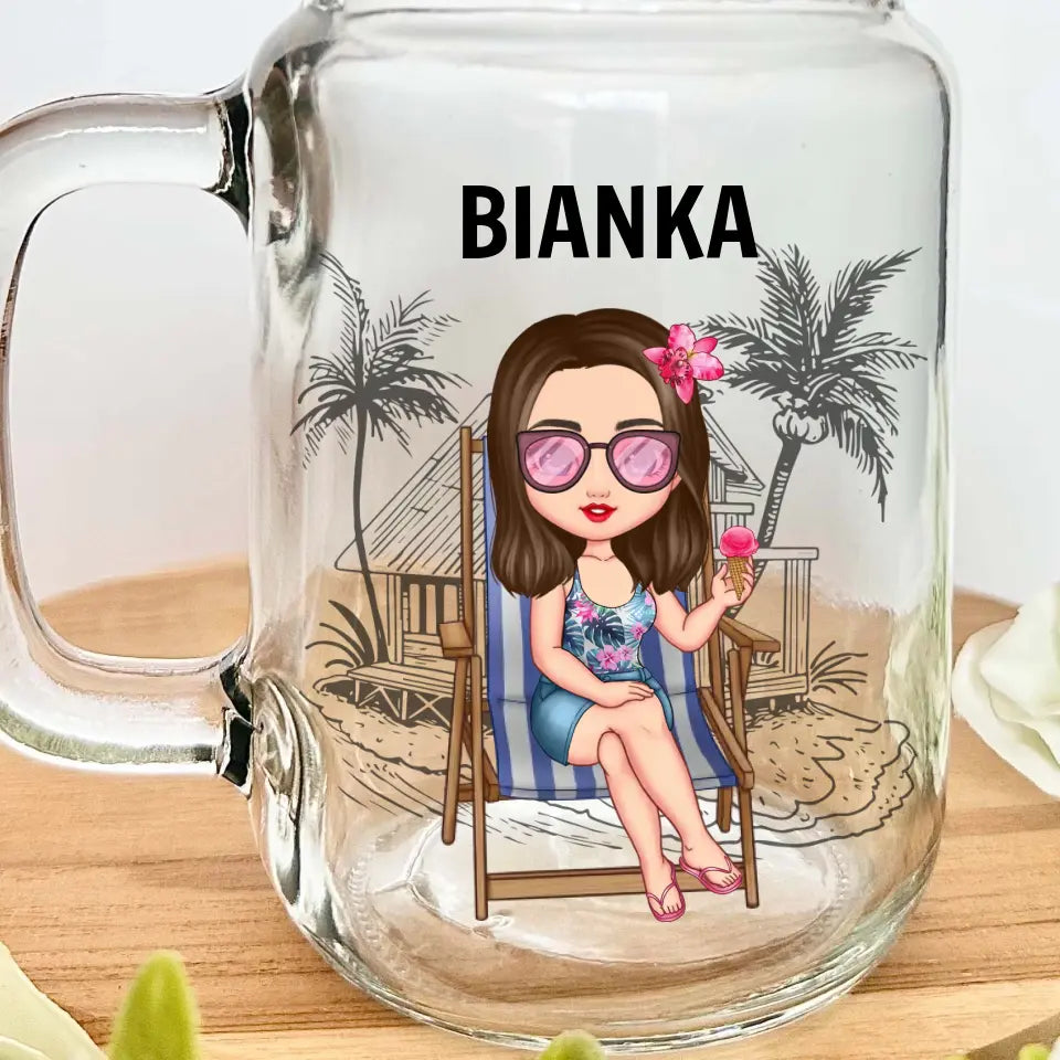 limonádés pohár saját névvel ellátva