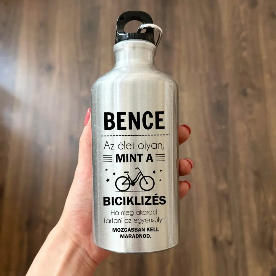 Neves ajándék biciklisnek