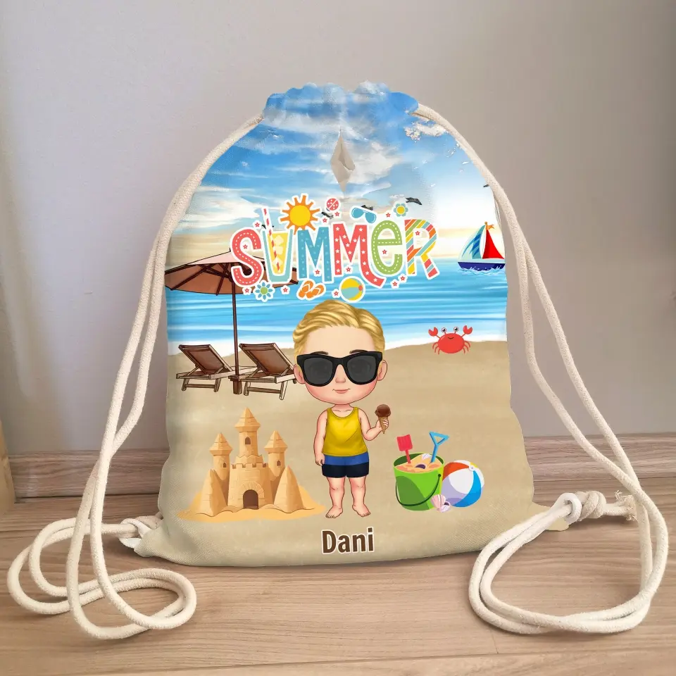 neves ajándék gyereknek - nyári tornazsák