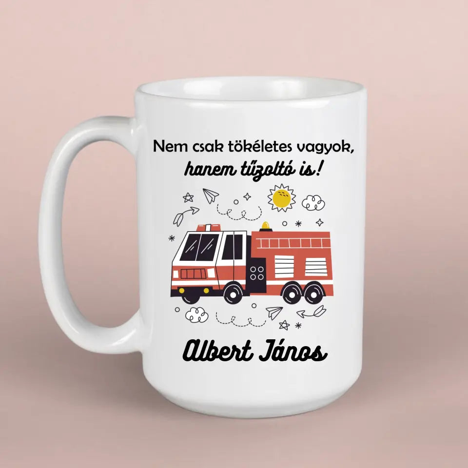 tűzoltós bögre