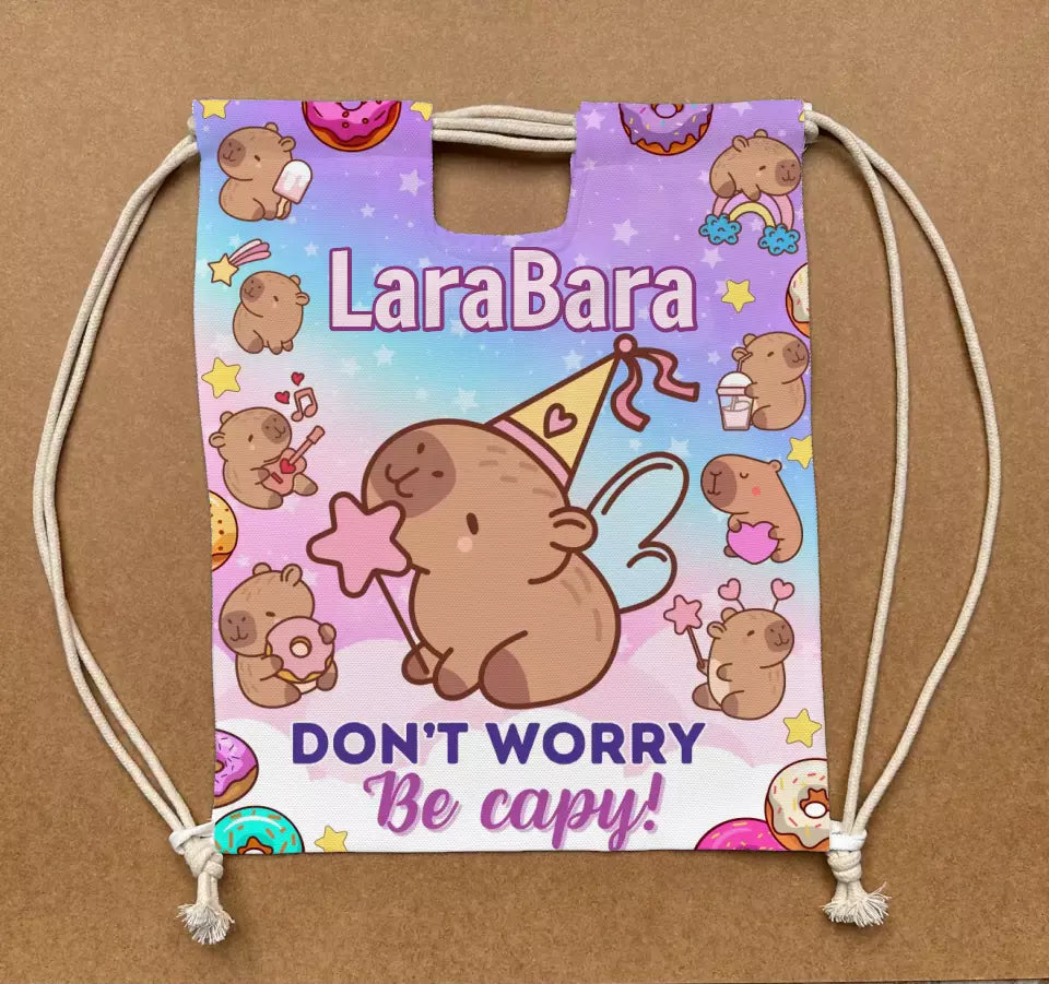 capybarás tornazsák saját névvel