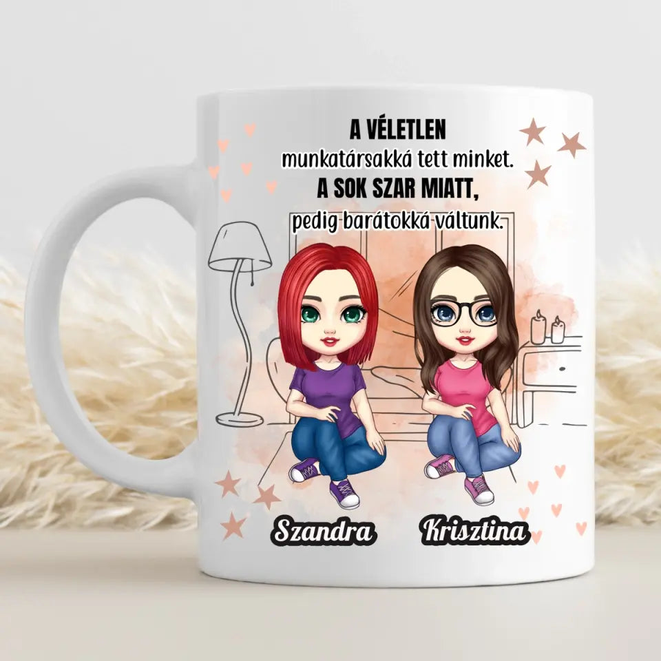 Legjobb kolléganő ajándék - egyedi bögre