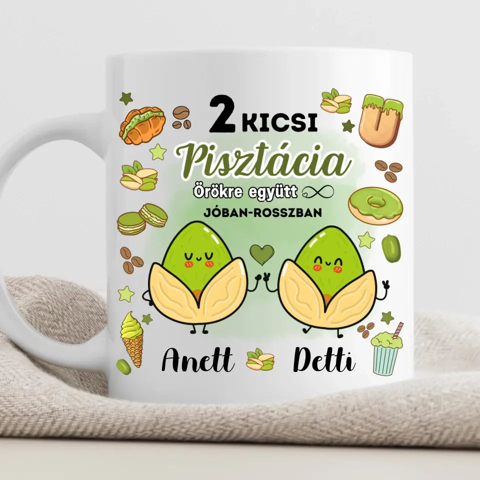 Pisztáciás bögre legjobb barátnőknek