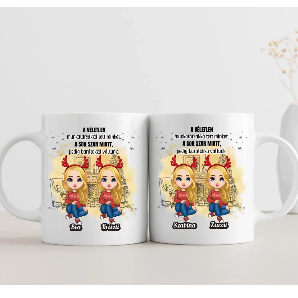 karácsonyi bögre kollégának