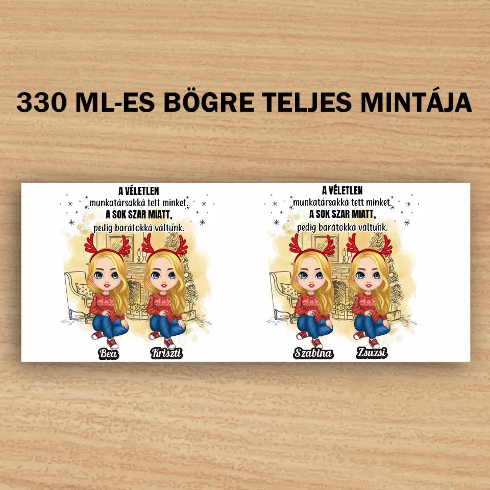 karácsonyi kollégás bögre
