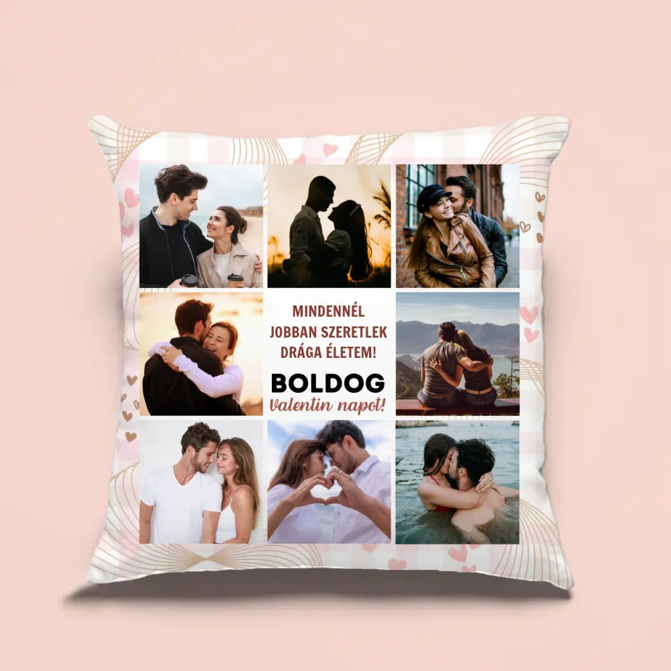 Valentin napi párna nőnek