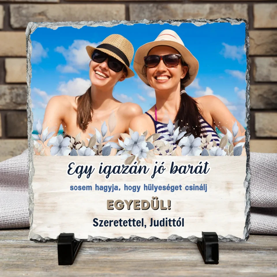 Dekor kőtábla legjobb barátnőknek